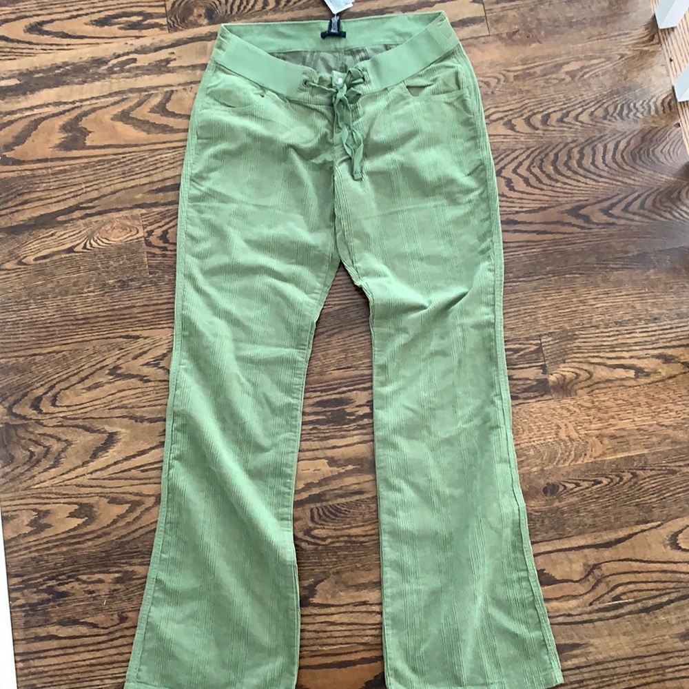 Babystyle Maternity Green Corduroy Pants NWT